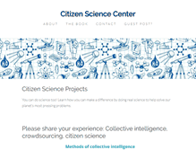 Tablet Screenshot of citizensciencecenter.com